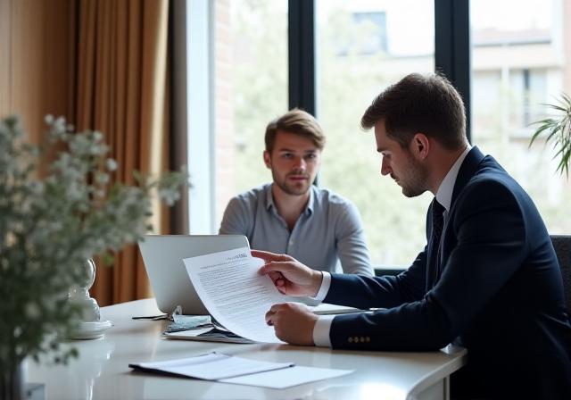 Legal Professional discussing compliance strategy